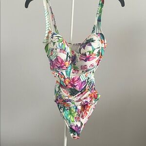 La Blanca Tropical Floral One Piece Swimsuit